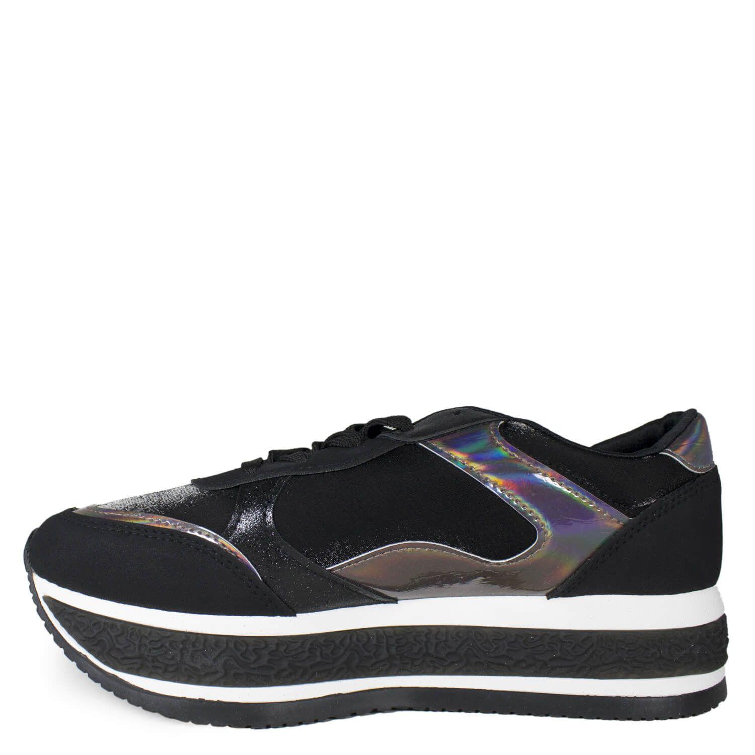 Zapatilla Base Bicolor Negro-1