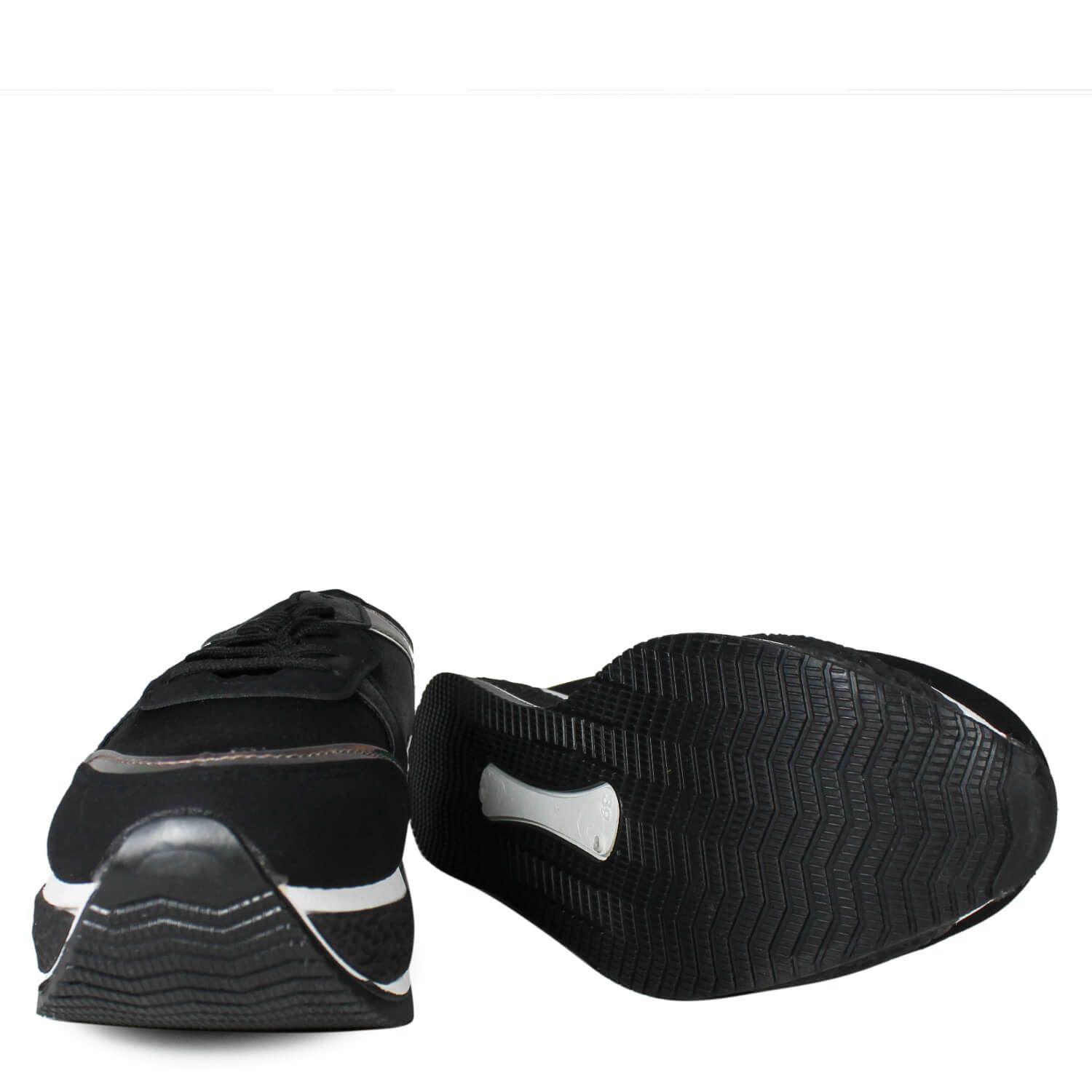 Zapatilla Base Bicolor Negro-3