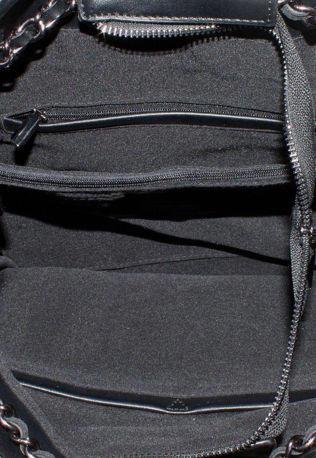 Mochila Grande Metal Oro-3