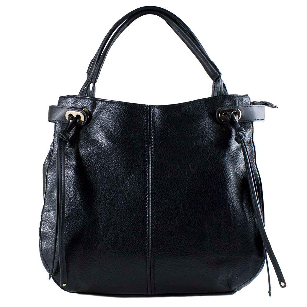 Cartera Nudo Lazos Frontales Negro-0