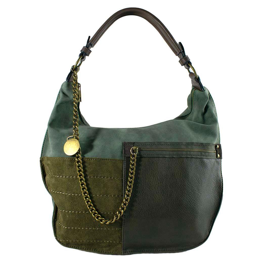 Cartera Patch Cadena Verde-0
