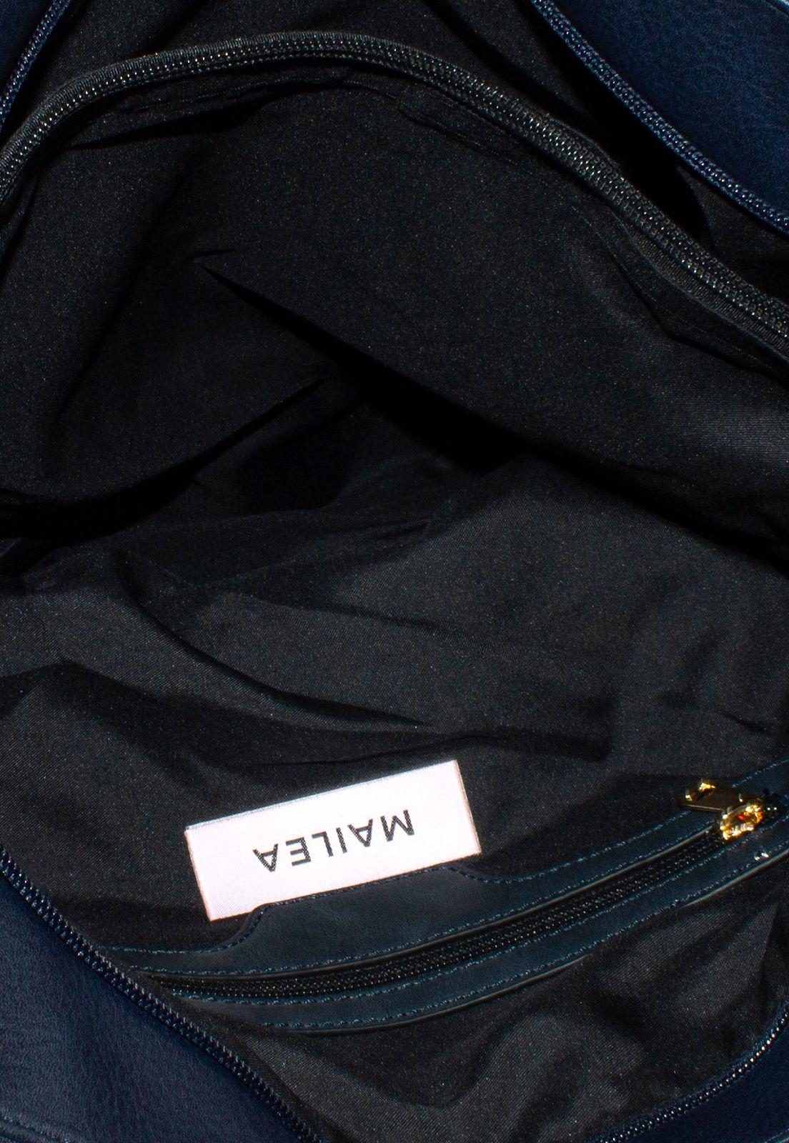 Cartera Clasica Bolsillo Boton Azul-3