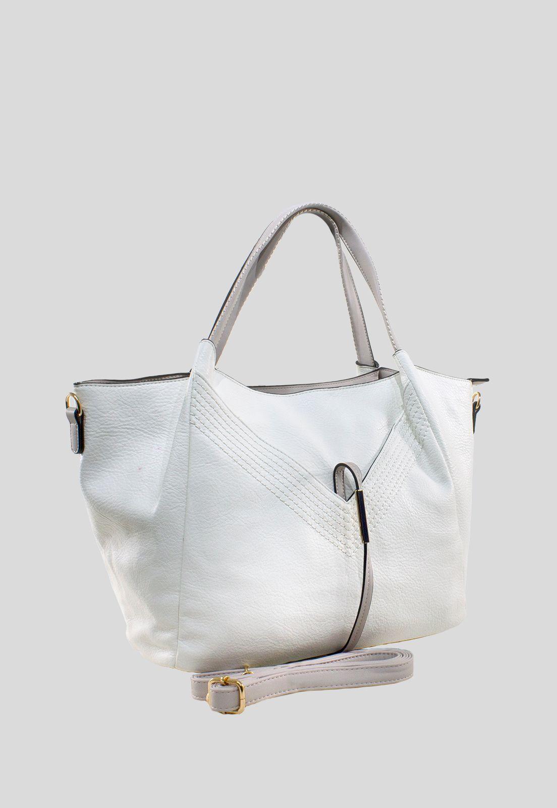 Cartera Con Lazo Y Placa Blanco-0