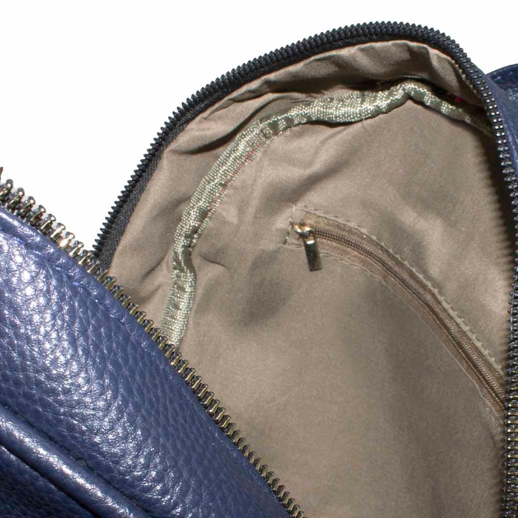 Mochila Cierre Redondo Azul-3