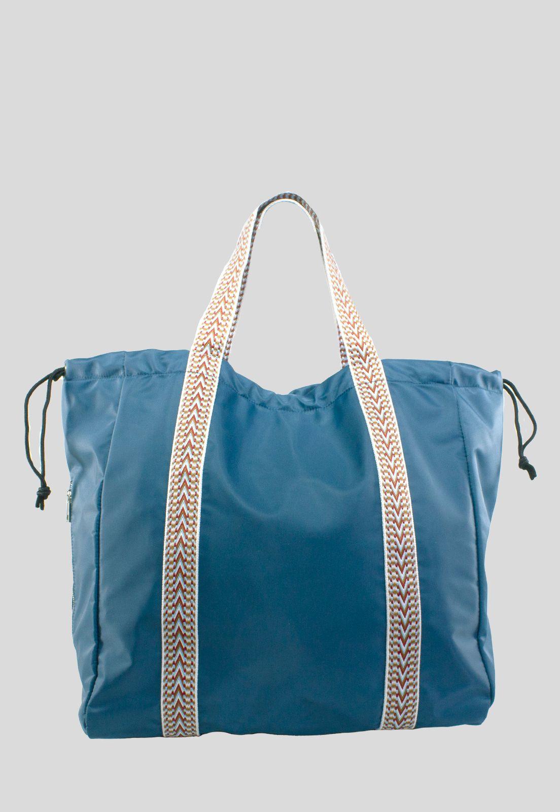 Bolso Mochila De Viaje Celeste-0