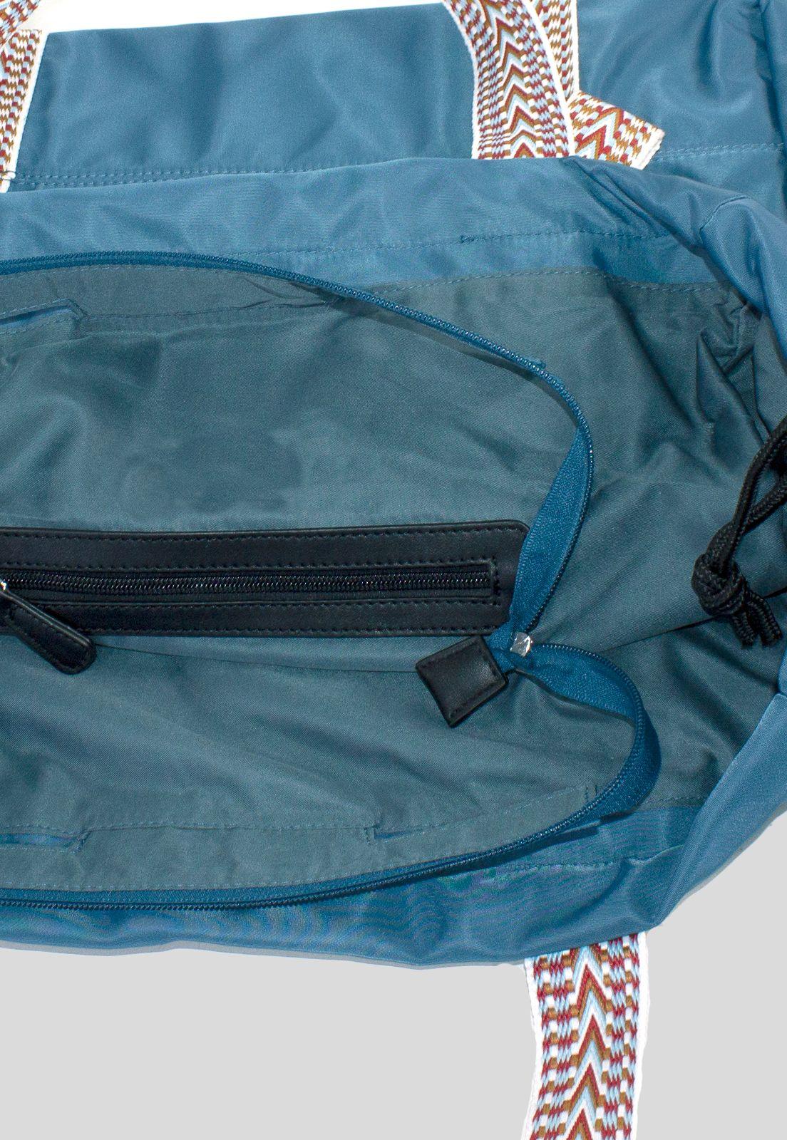 Bolso Mochila De Viaje Celeste-3