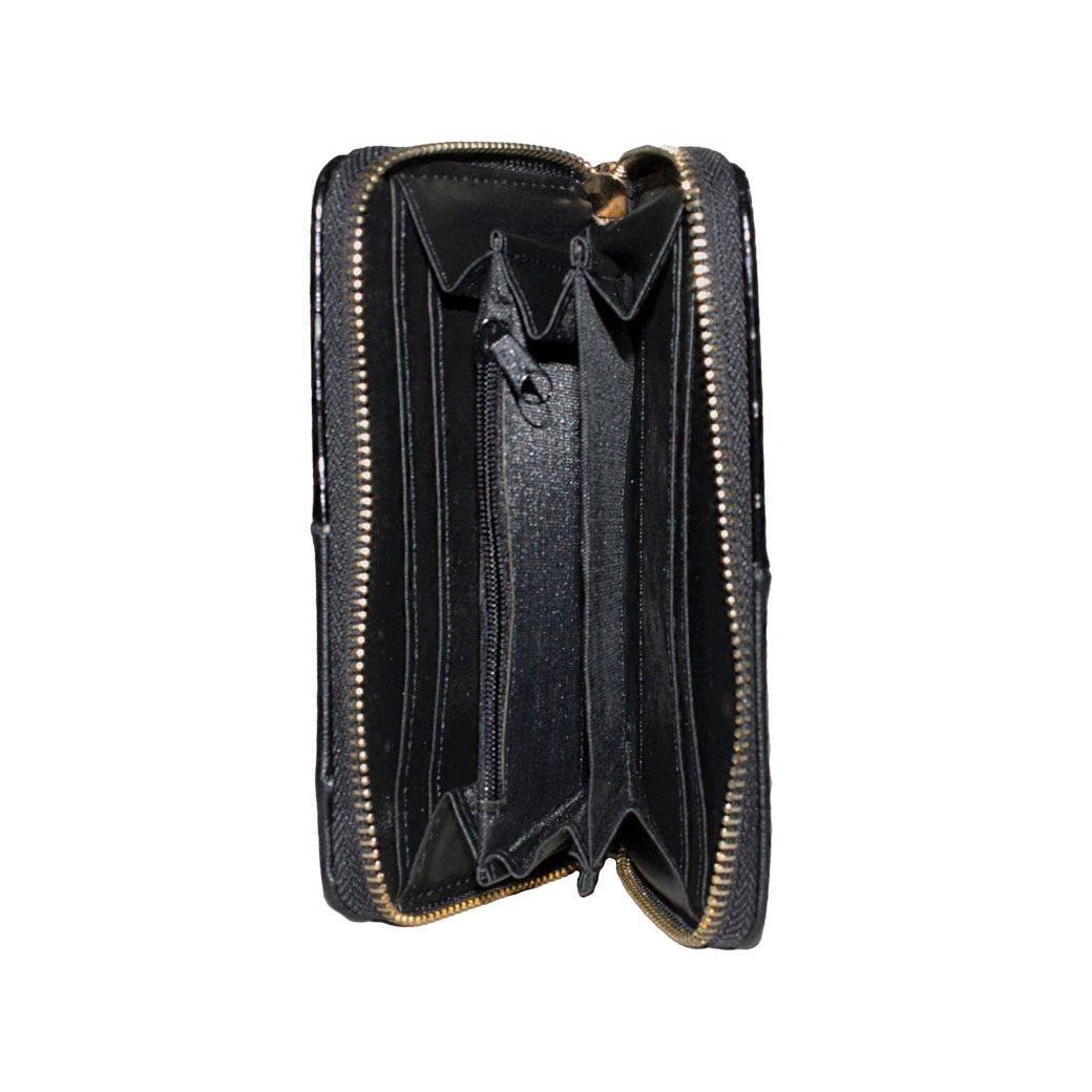 Billetera mediana 2 materiales Negro-3