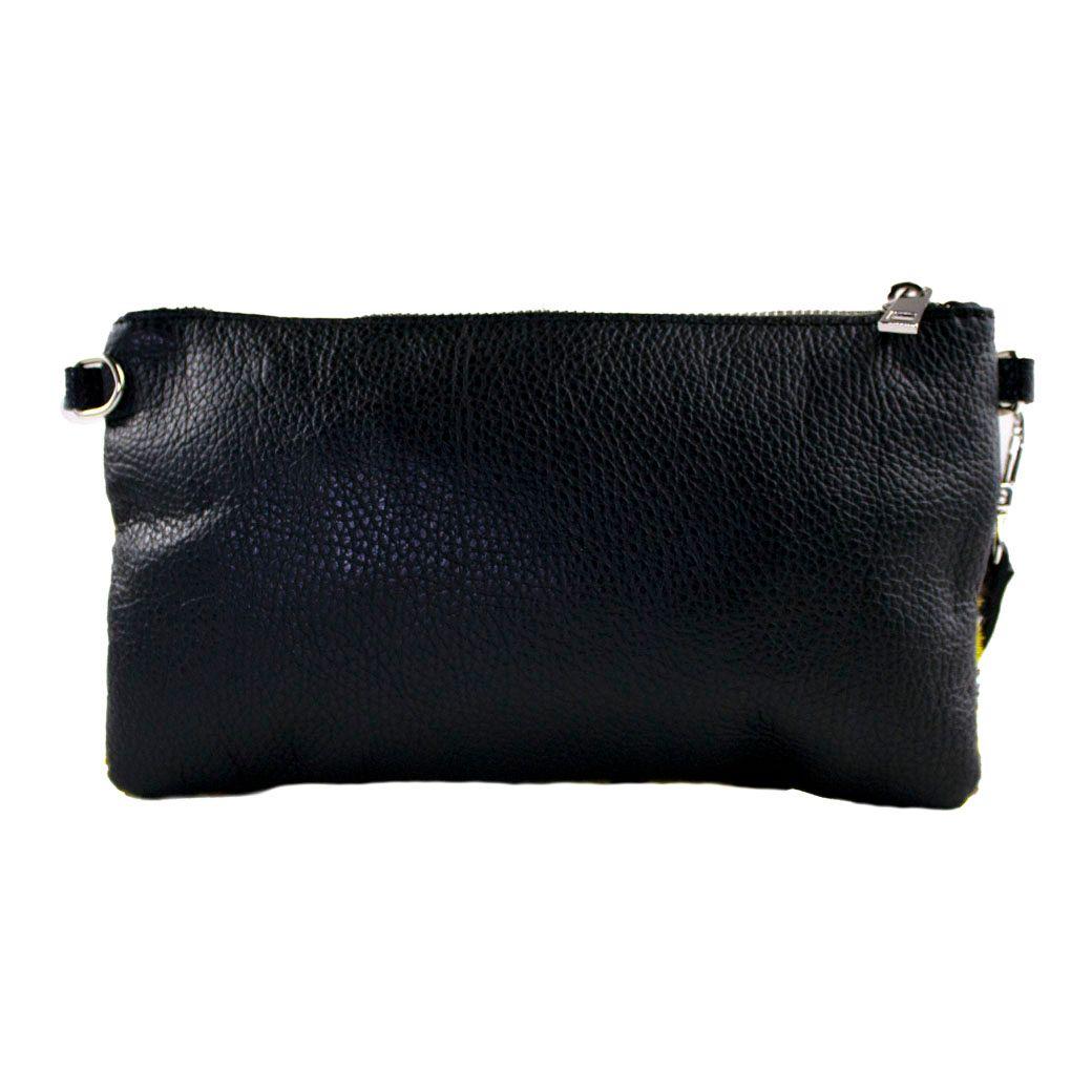 Bandolera Cuero Cavallino Leo Amarillo-2