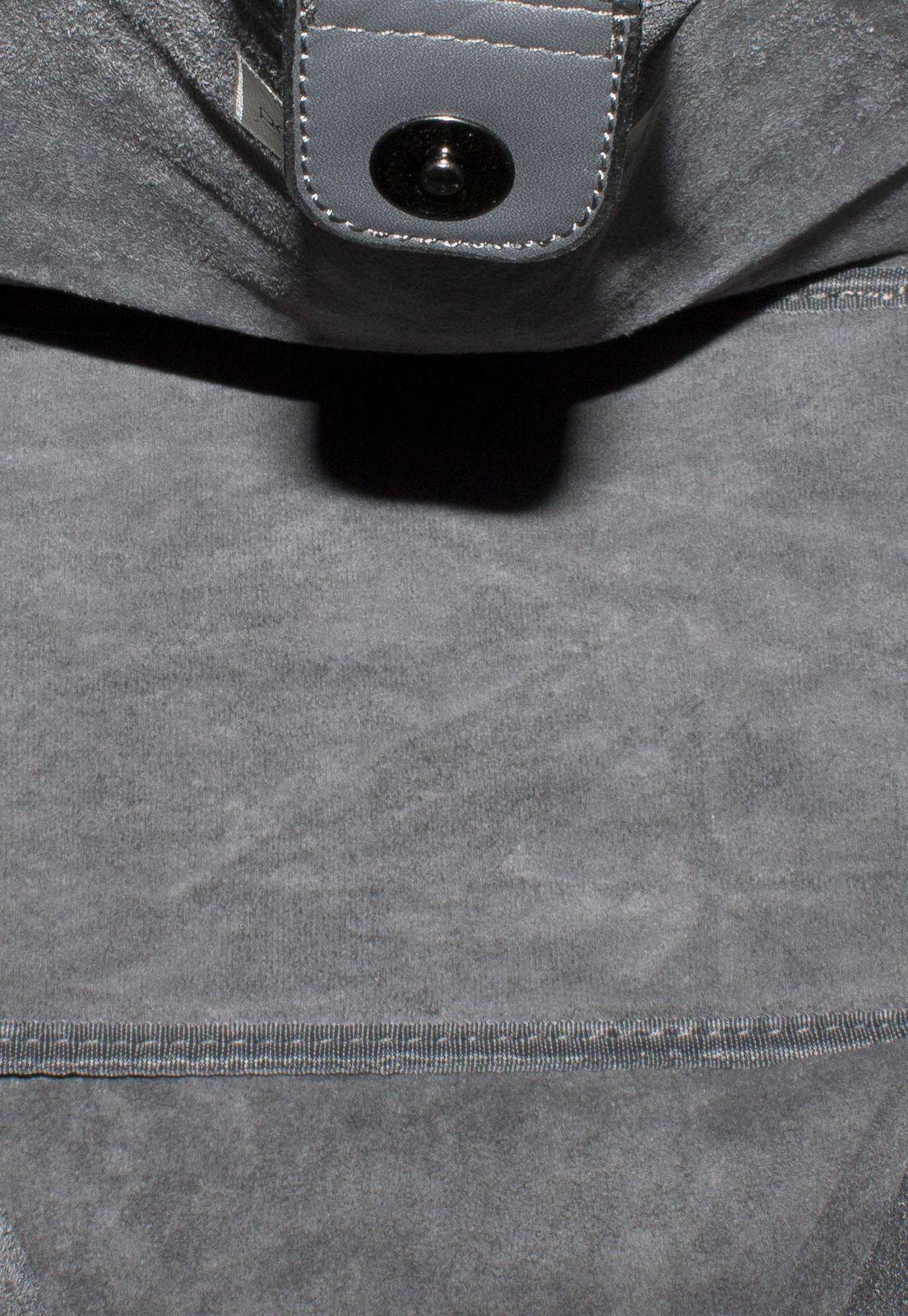 Cartera Grande 2 Manillas Ovales Gris-3