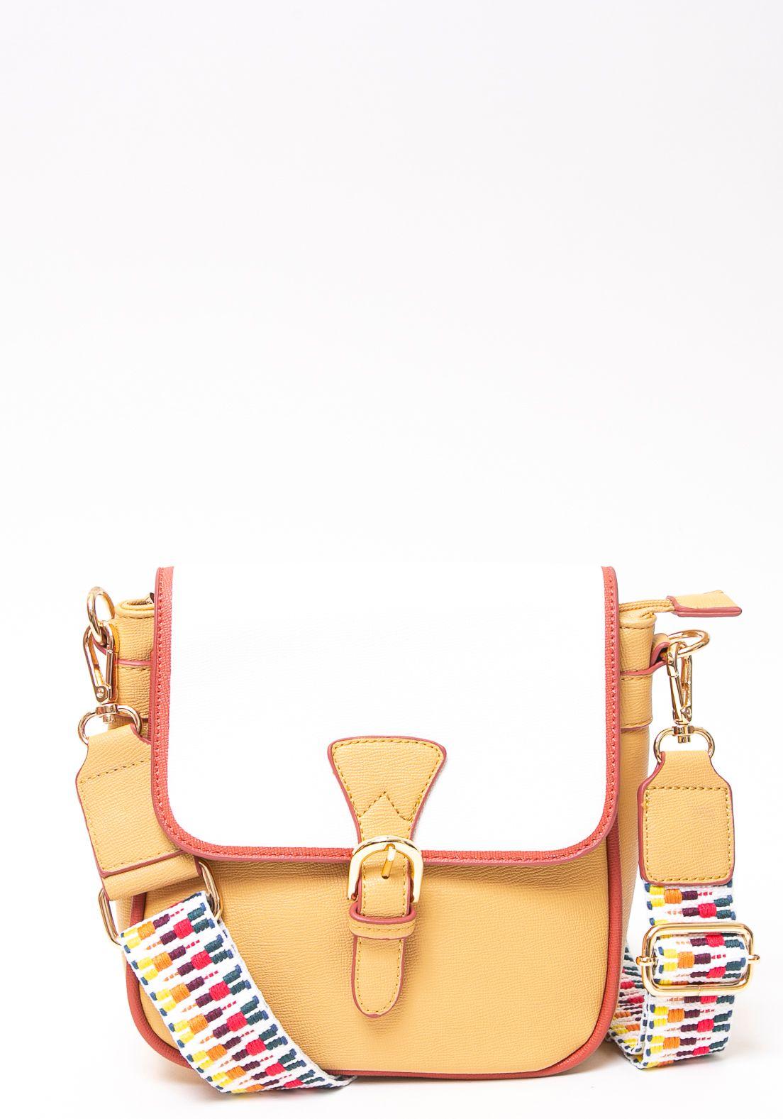 Bandolera Cuadrada Rigida Amarillo-0