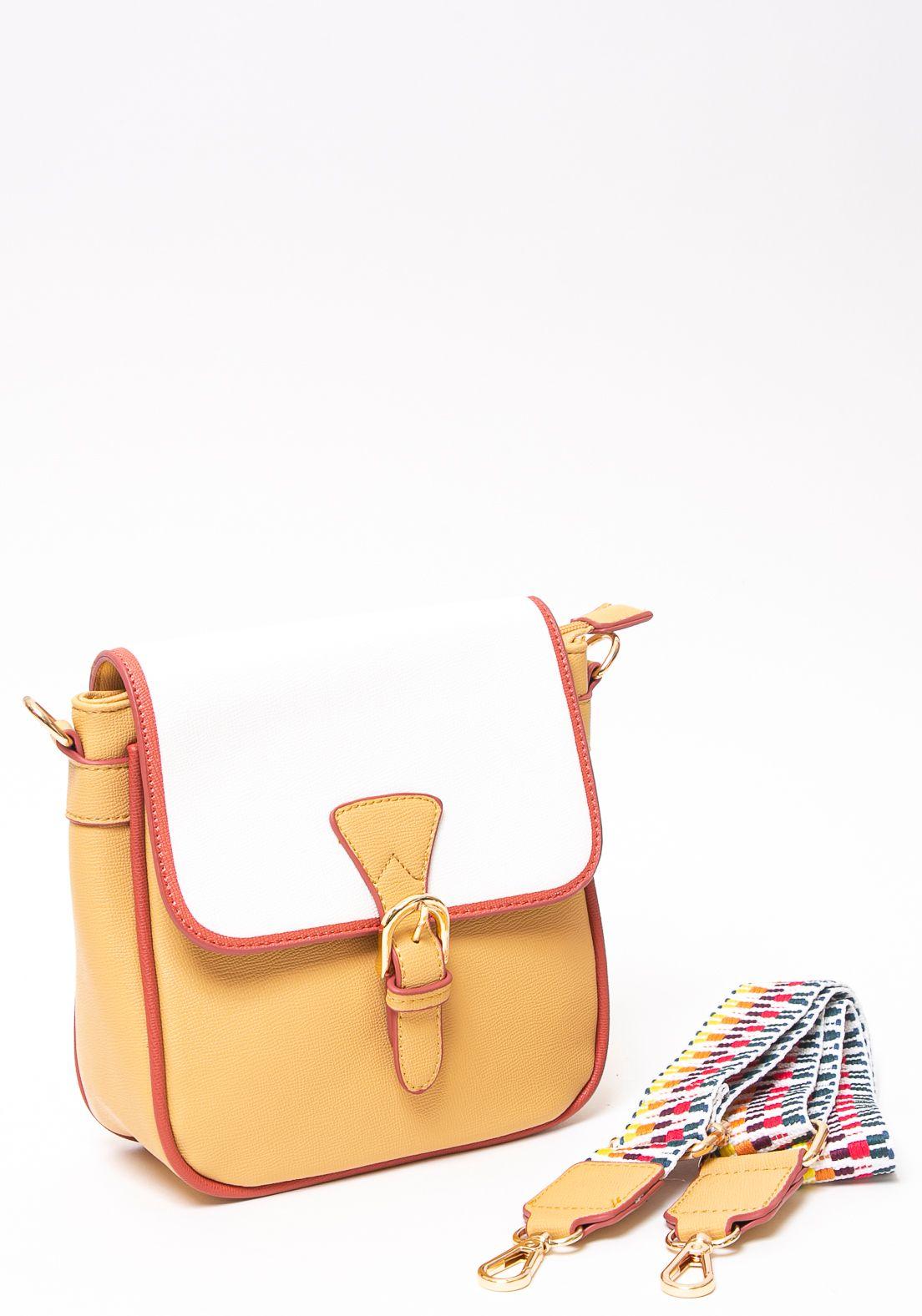 Bandolera Cuadrada Rigida Amarillo-1