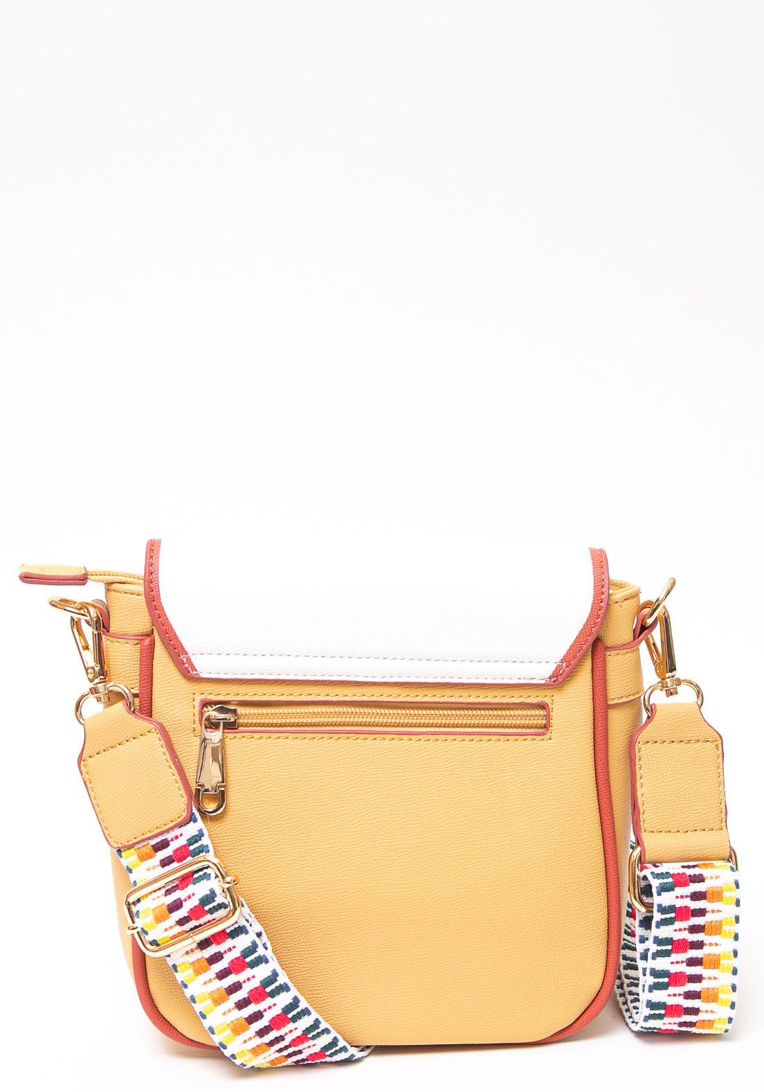 Bandolera Cuadrada Rigida Amarillo-2