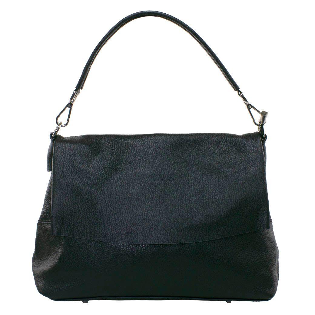 Cartera Cuero Tapa Negro-0