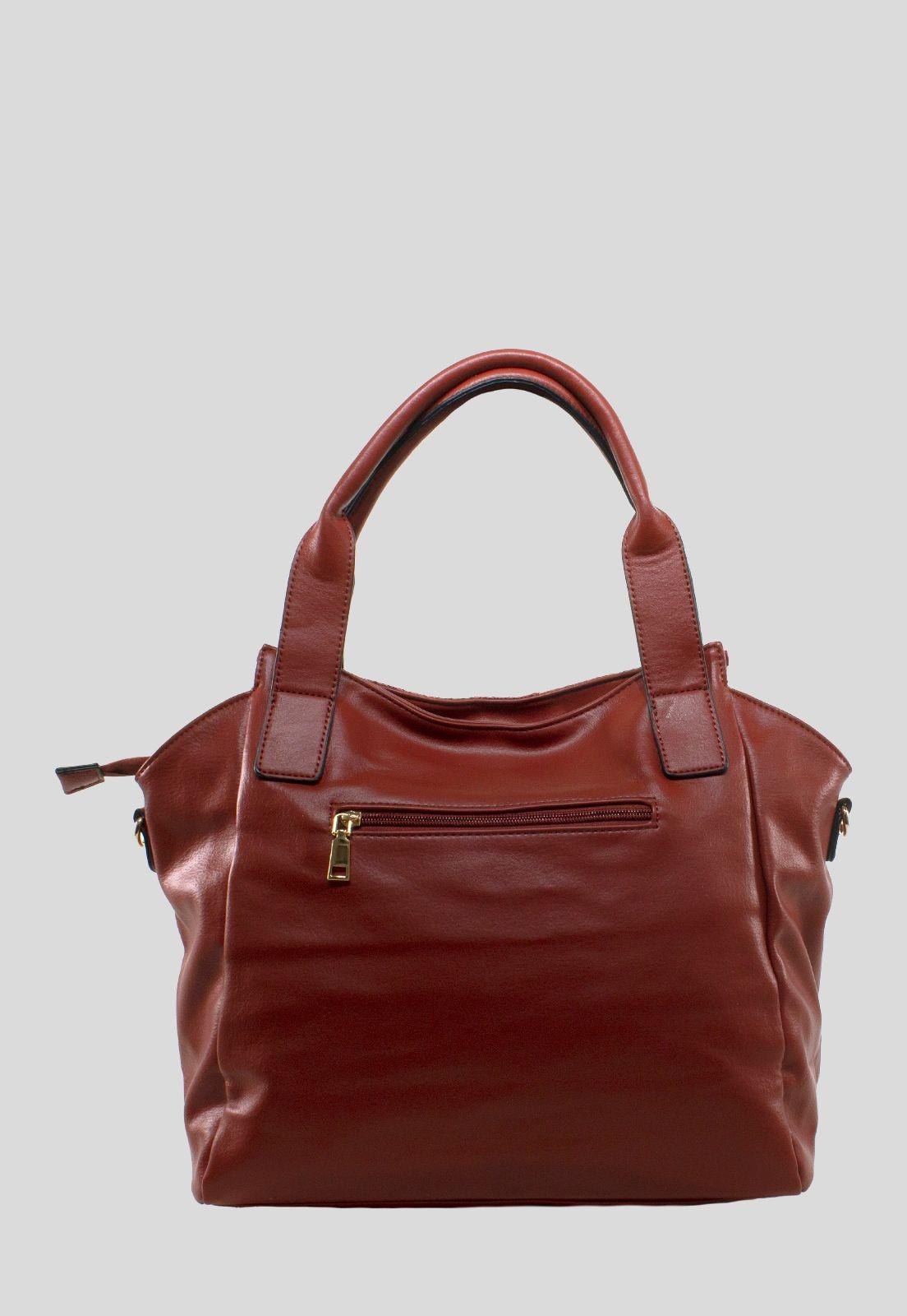 Cartera Franjas Acolchadas Rojo-2