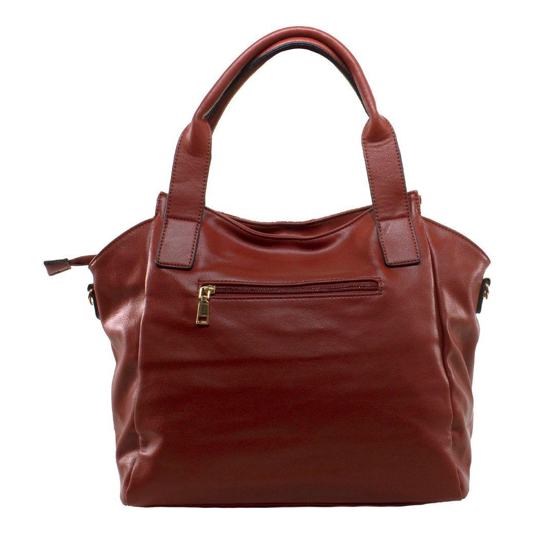 Cartera Franjas Acolchadas Rojo-2