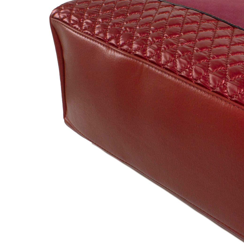 Cartera Franjas Acolchadas Rojo-4