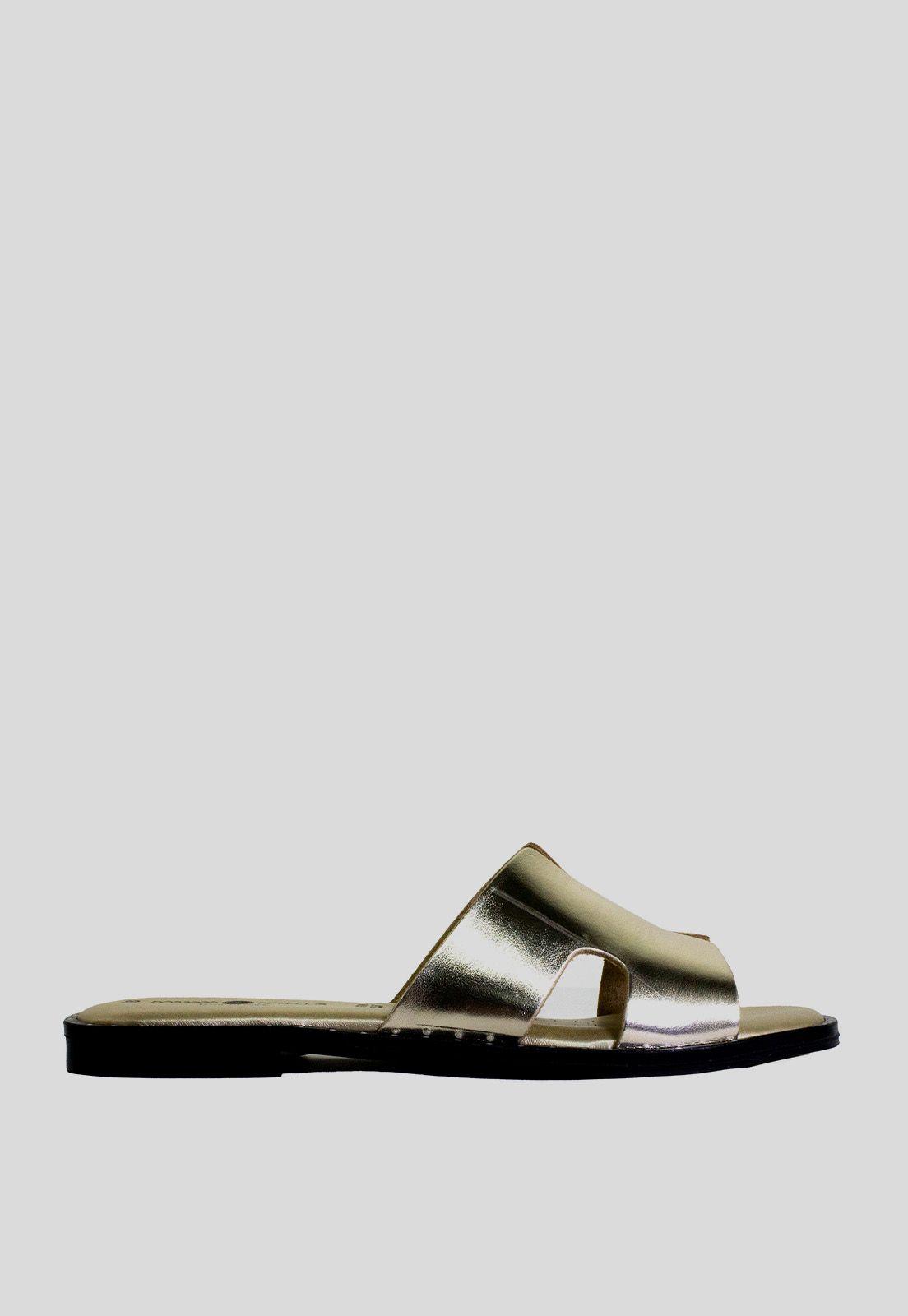 Sandalia liso plana Oro-0