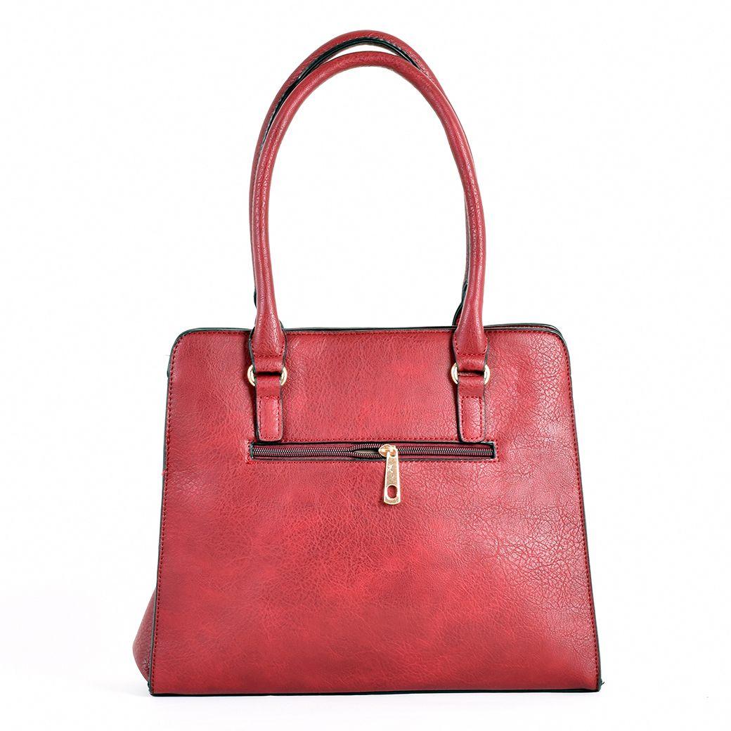 Cartera 3 Bolsillos Externos Burdeo-2