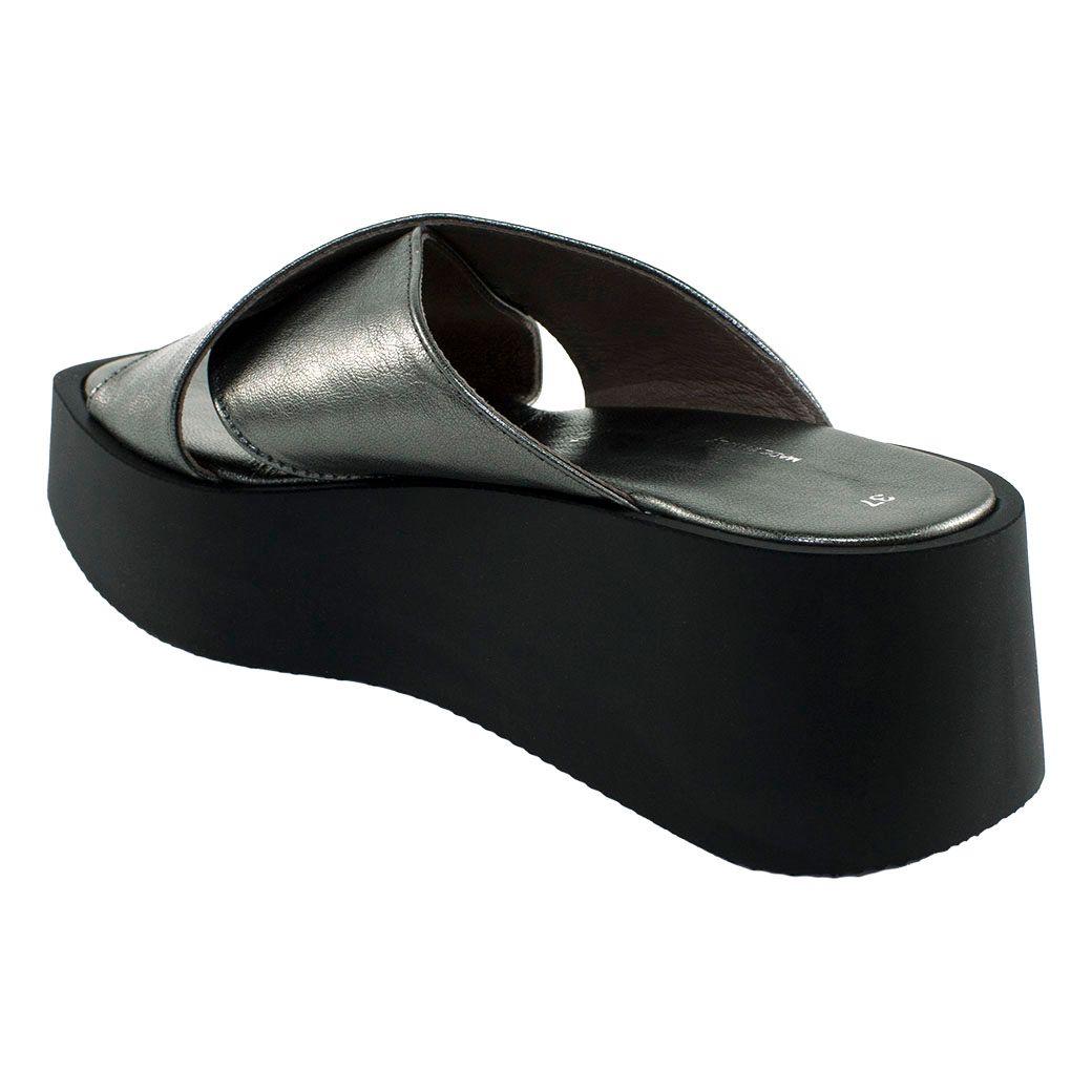 Sandalia Cuero Plataforma Cruzada Asfalto-2