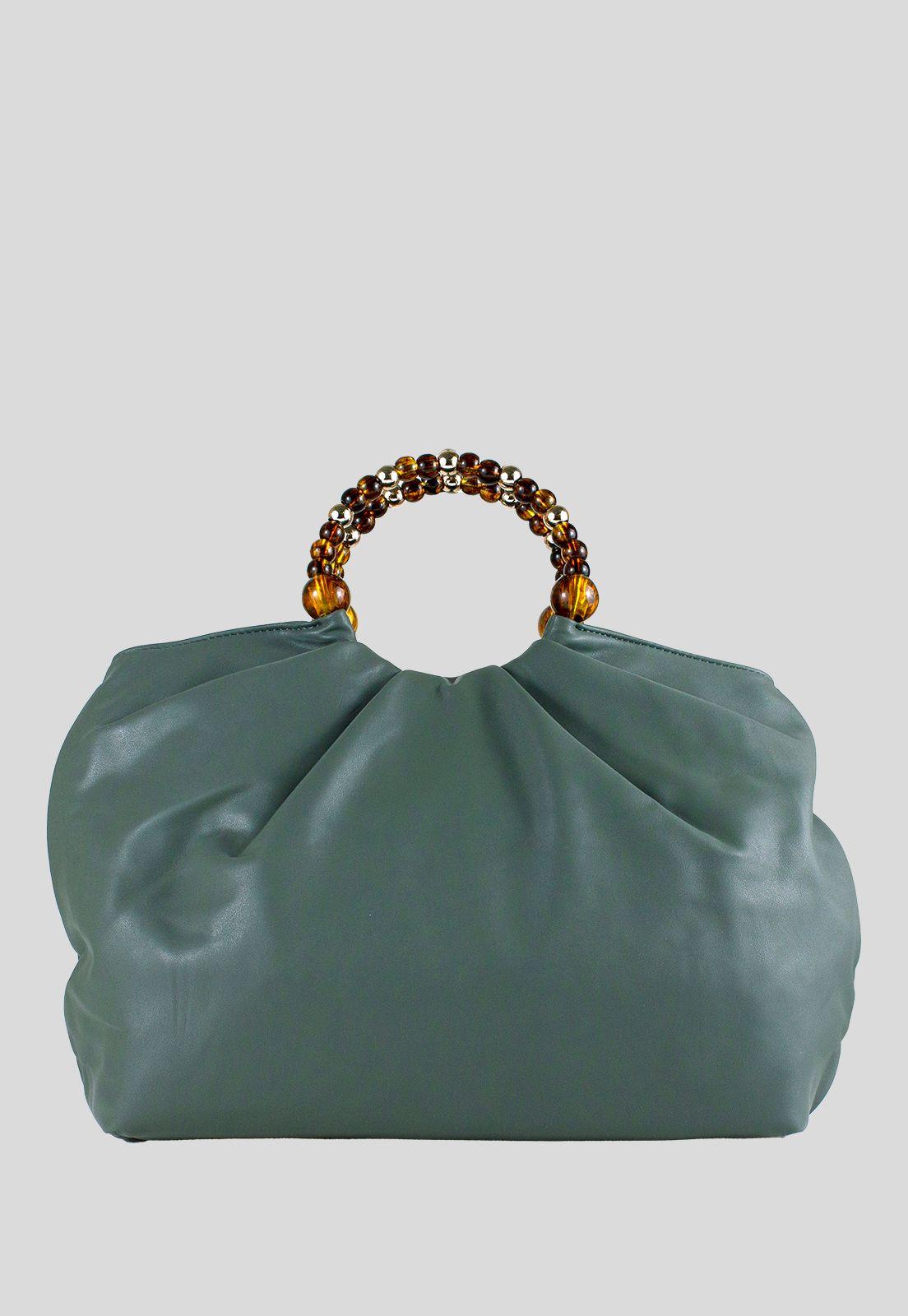 Cartera Manilla Bolones Verde-2