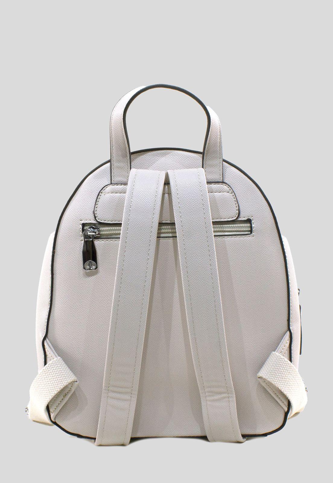Mochila Bolsillo Hebilla Gris-2