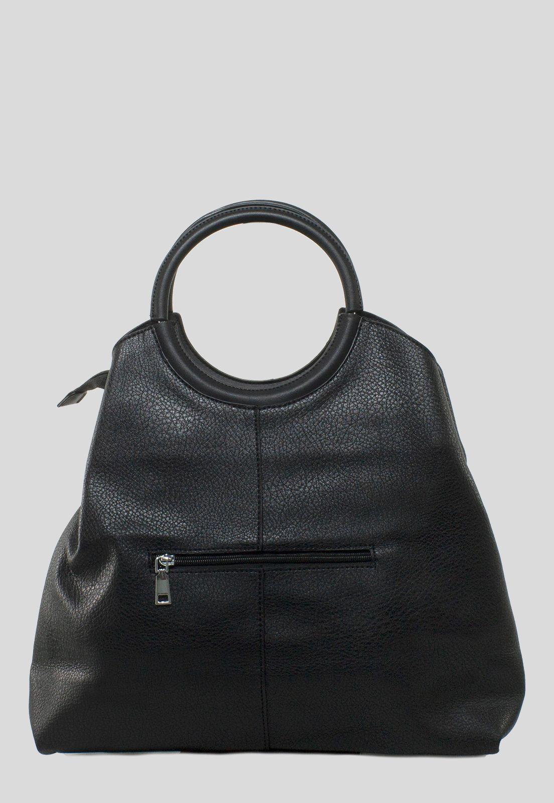 Cartera Manilla Redonda Negro-2