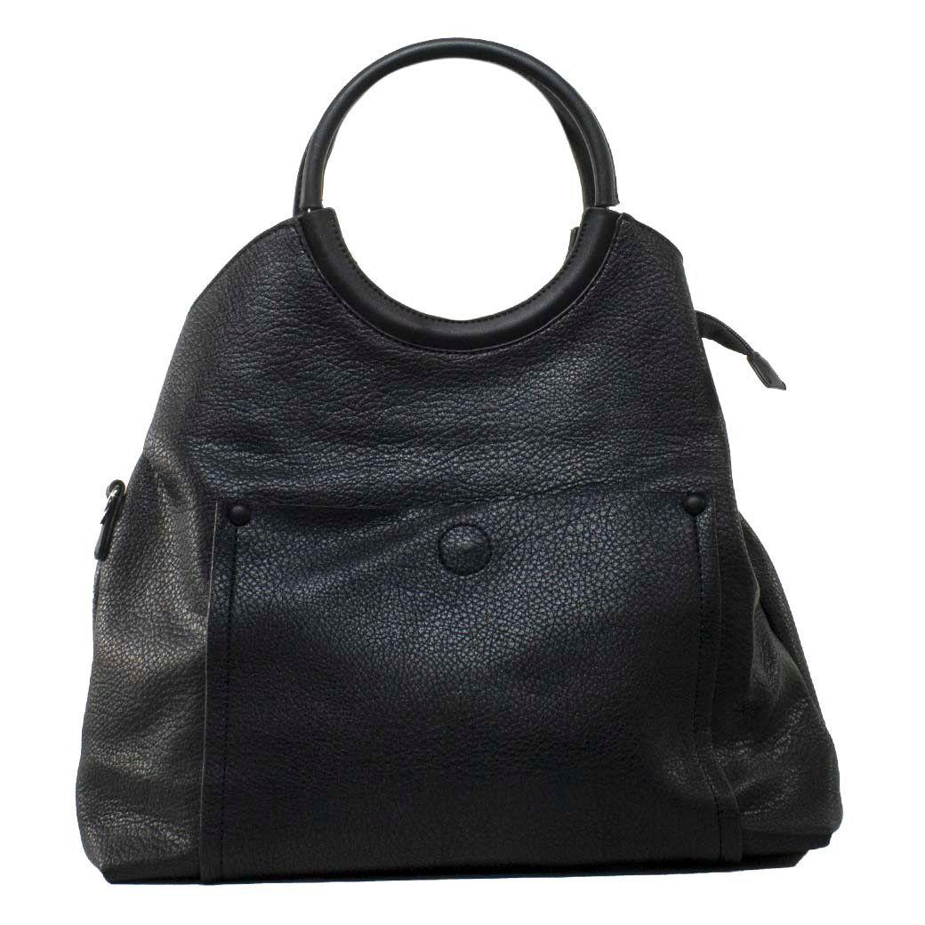 Cartera C/Manilla Redonda Negro-0