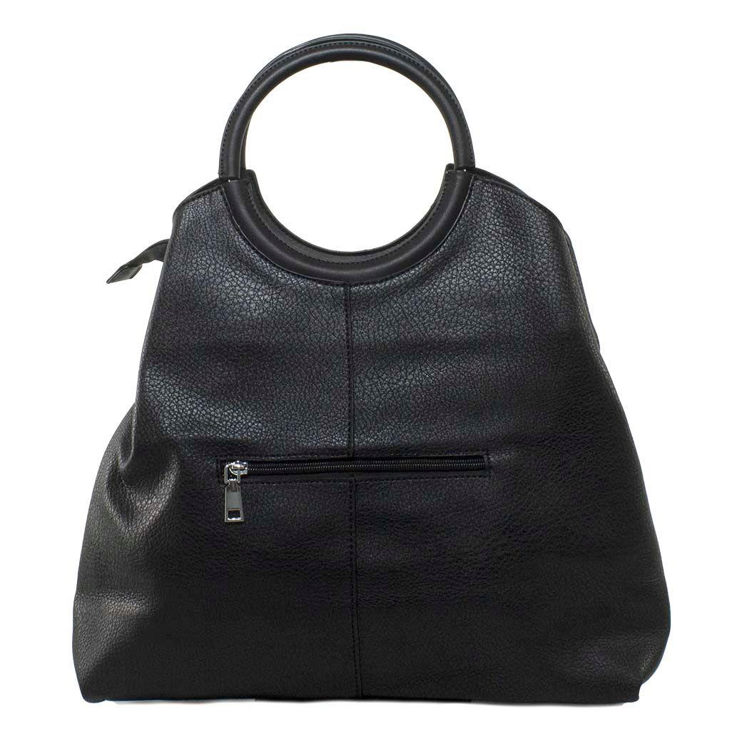 Cartera C/Manilla Redonda Negro-2