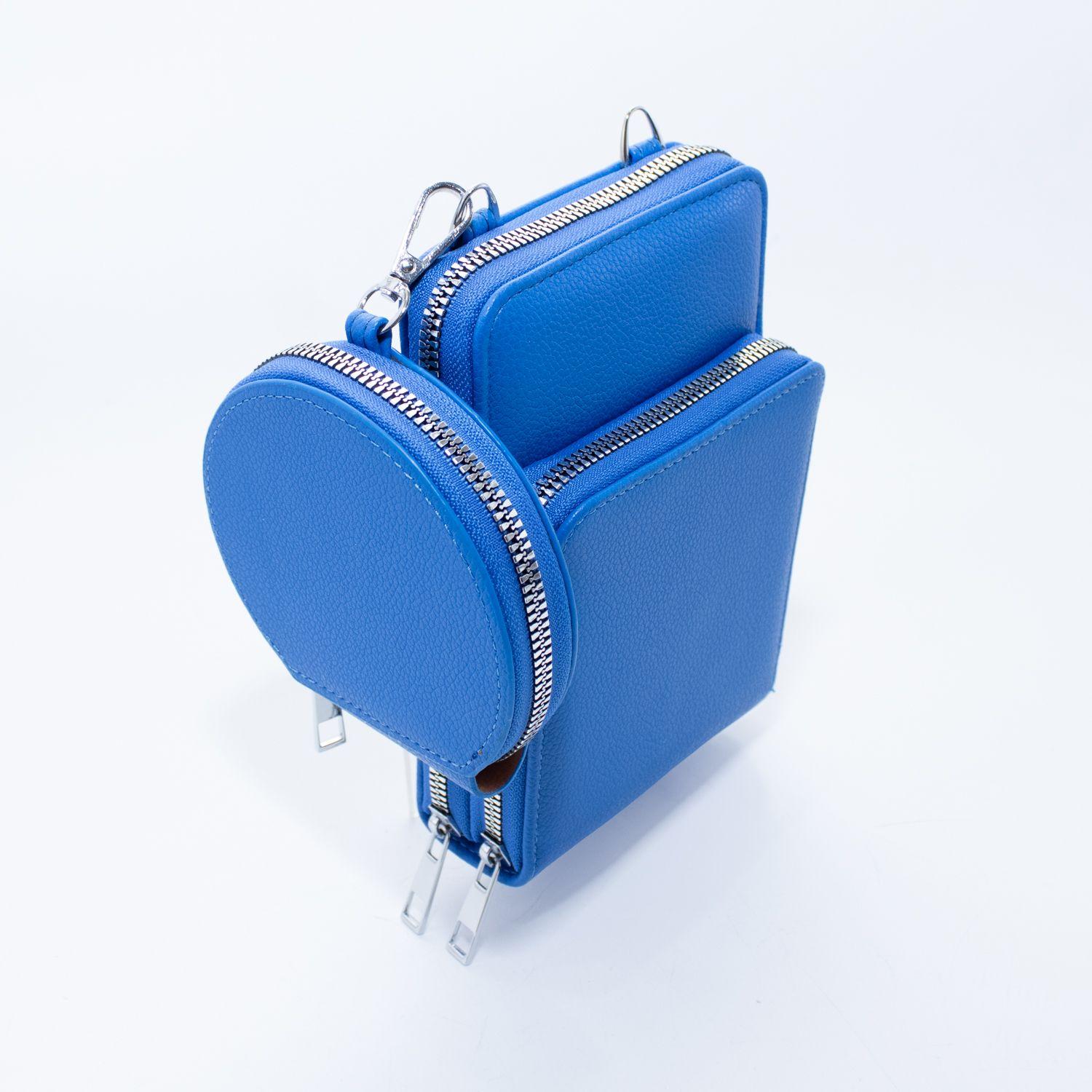 Portacelular con Monedero Azul-2