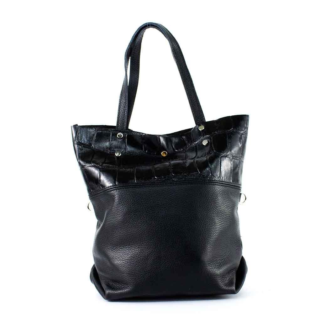 Cartera de Cuero Coco Broche 743 Mujer Negro Mailea-0