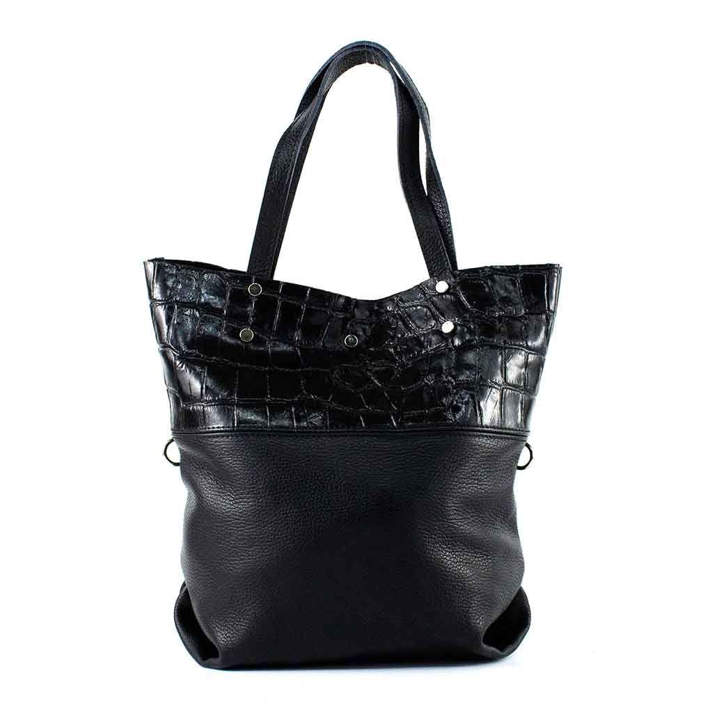 Cartera de Cuero Coco Broche 743 Mujer Negro Mailea-1