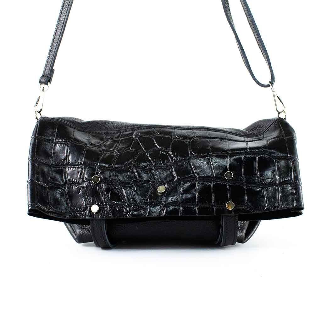 Cartera de Cuero Coco Broche 743 Mujer Negro Mailea-5