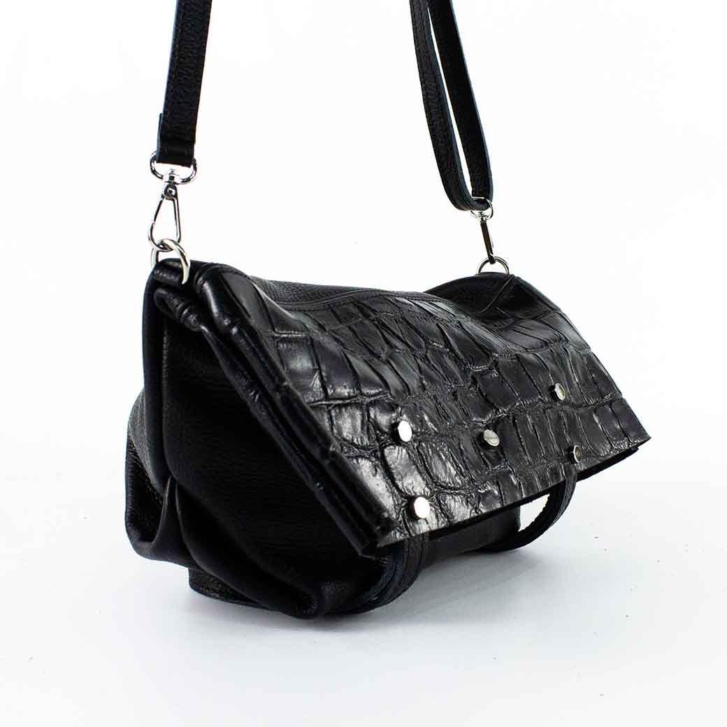Cartera de Cuero Coco Broche 743 Mujer Negro Mailea-6