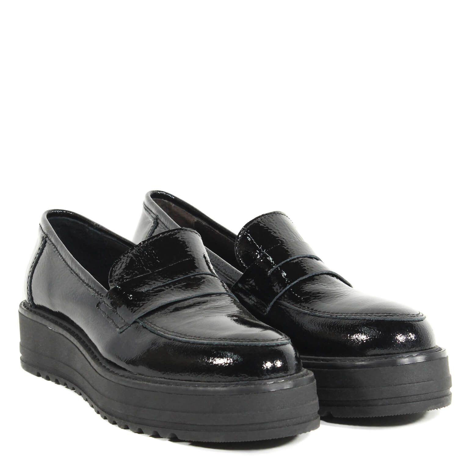 Zapato Mocasin Clásico Charol-3