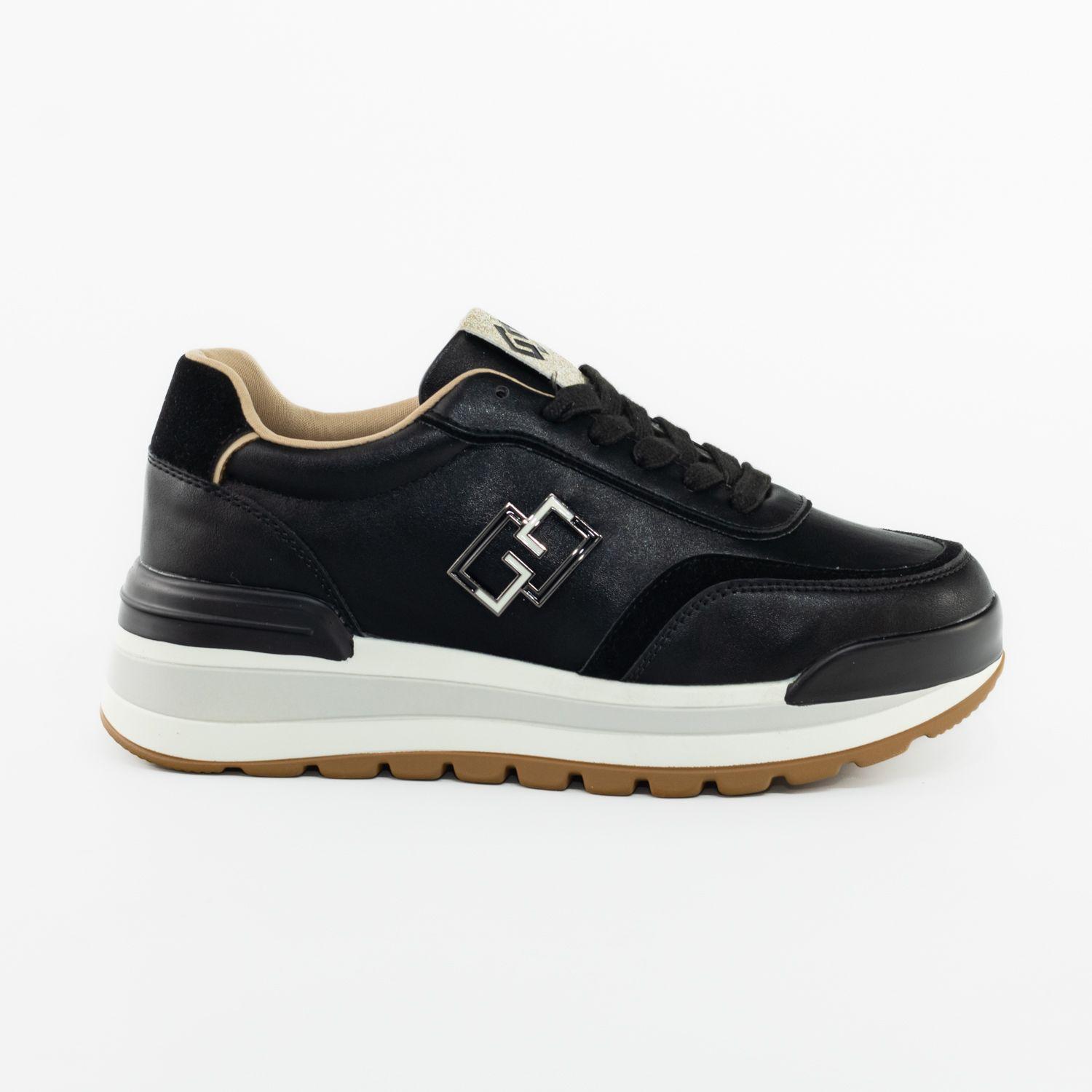 Zapatillas Ecocuero Negro Mailea-0
