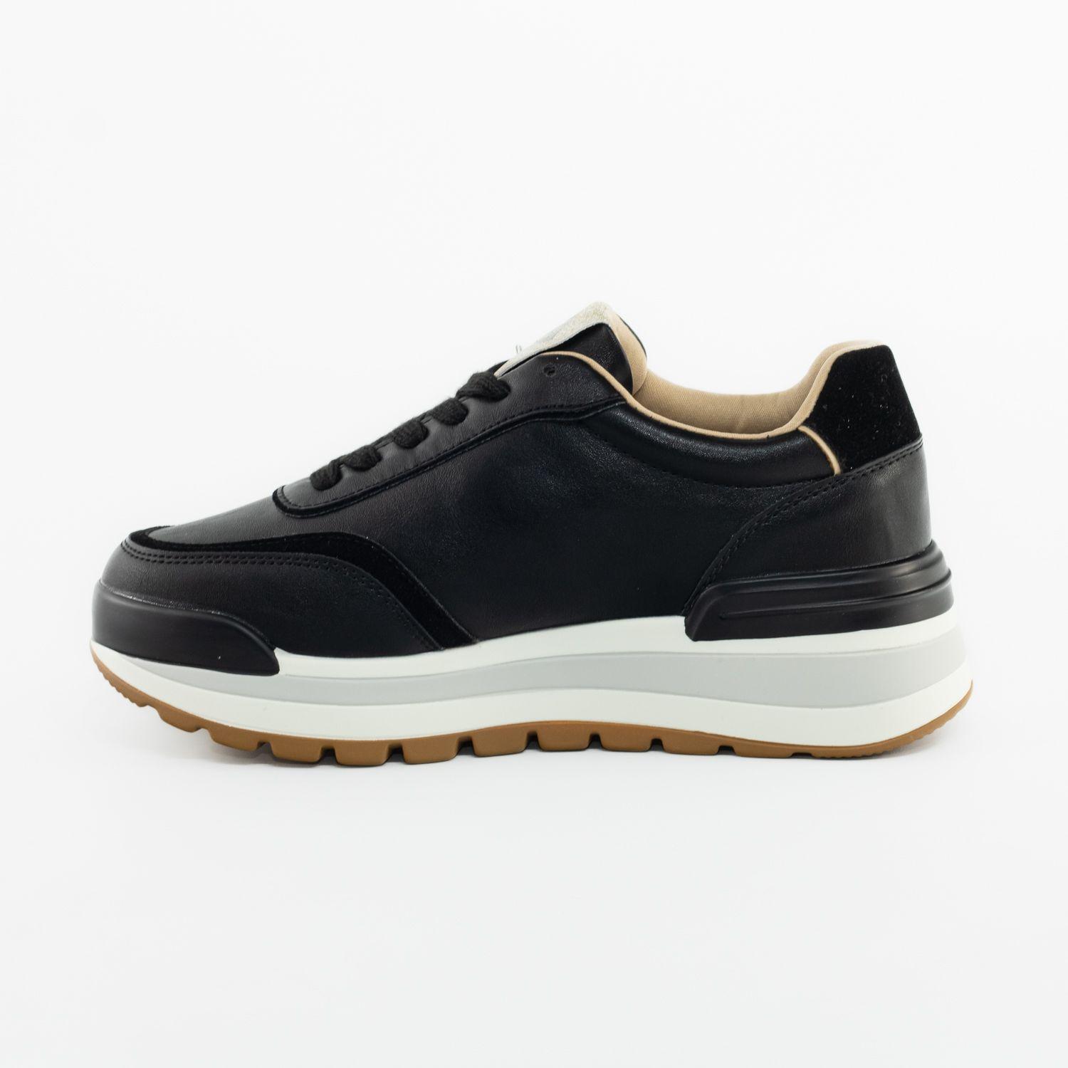 Zapatillas Ecocuero Negro Mailea-2