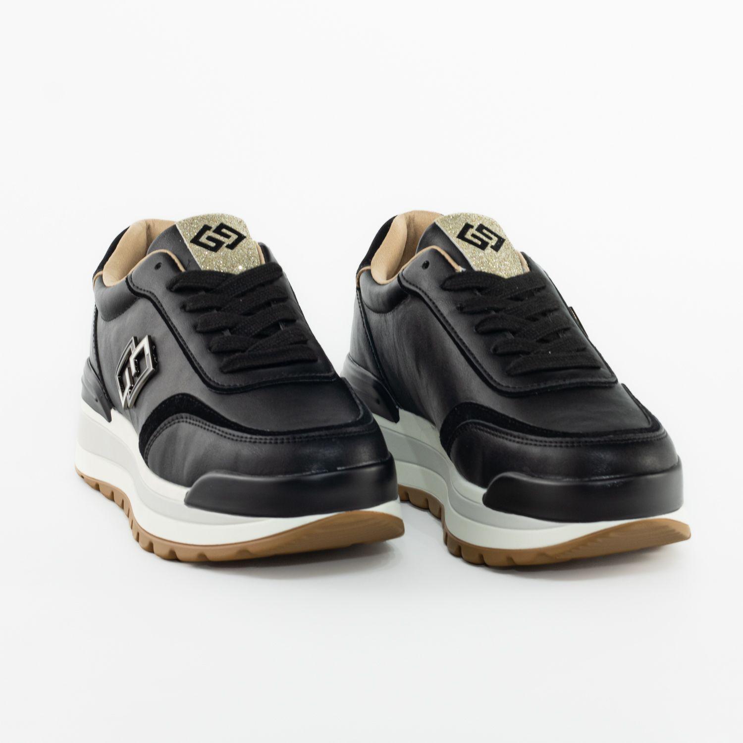 Zapatillas Ecocuero Negro Mailea-3