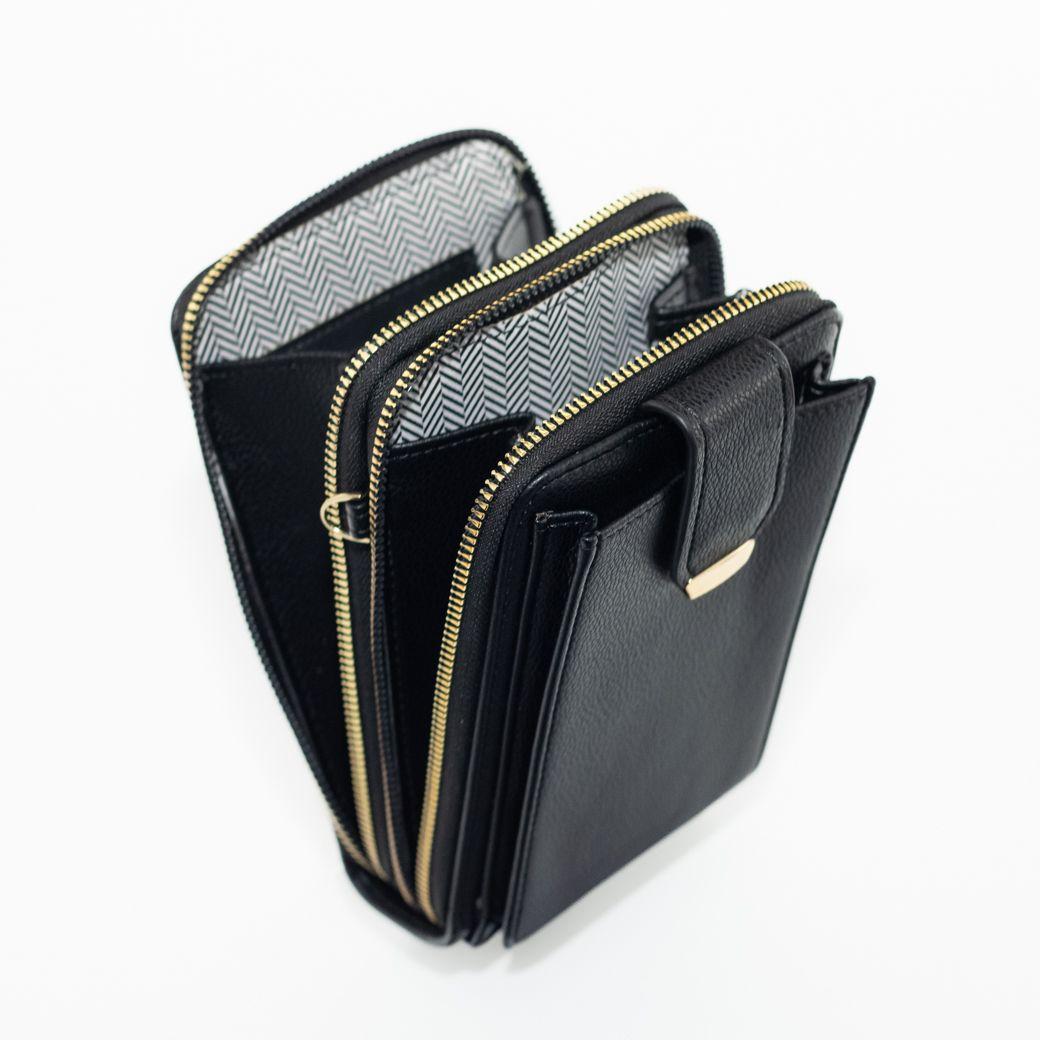 Portacelular c/ champeta y metal Negro-3