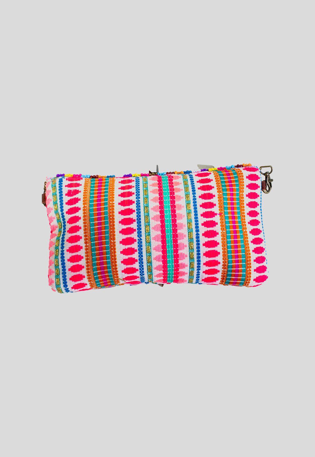Bandolera tela mostacilla Rosado-2
