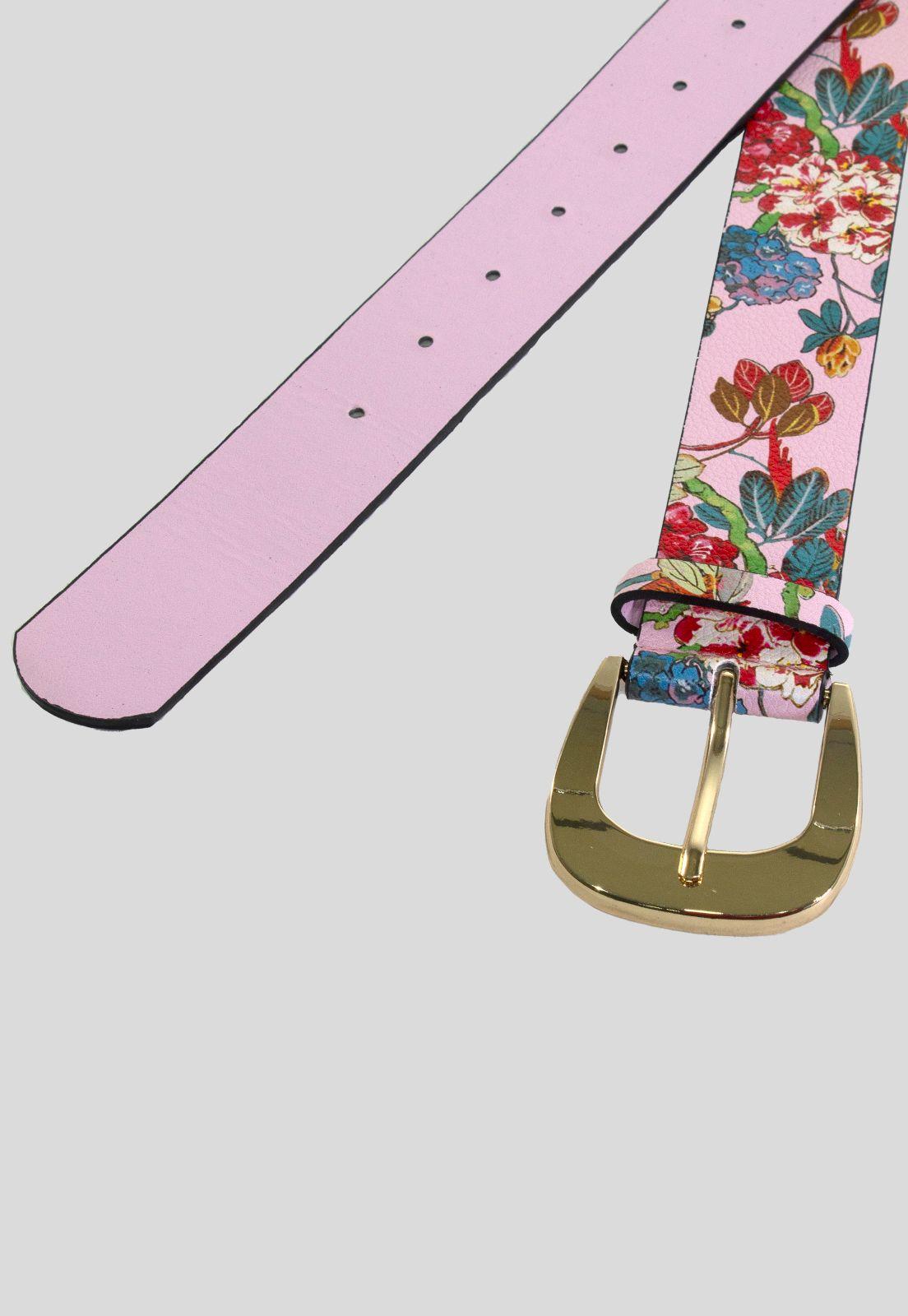 Cinturon Floreado Rosado-3
