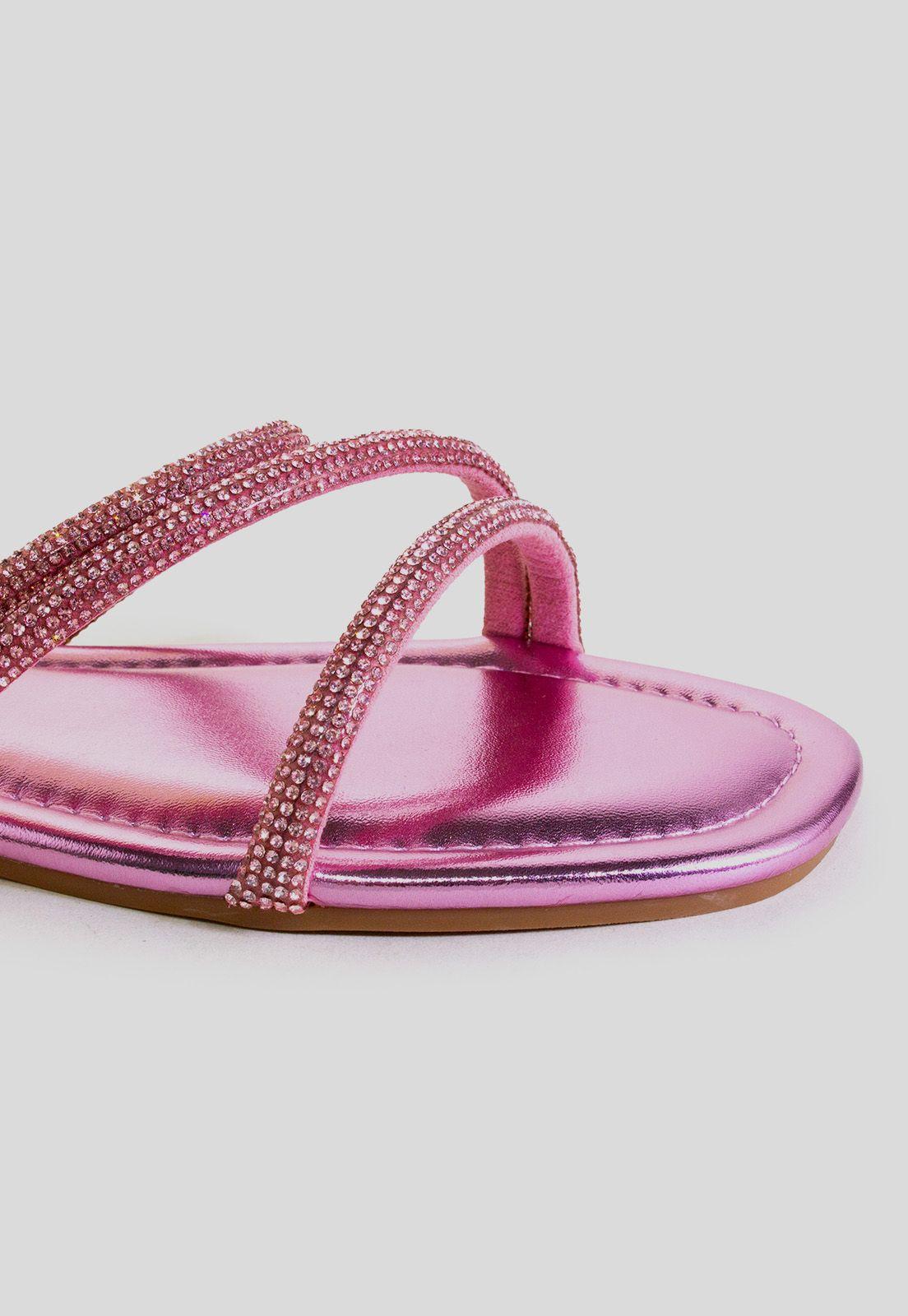 Sandalia baja 3 tiras strass Lila-2