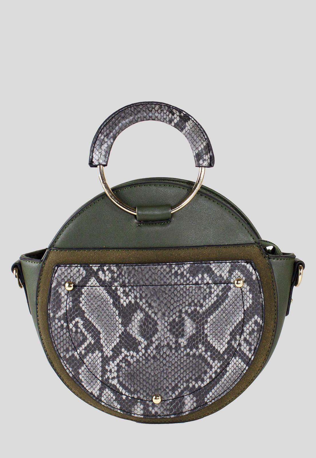 Cartera Redonda Piton Verde-0