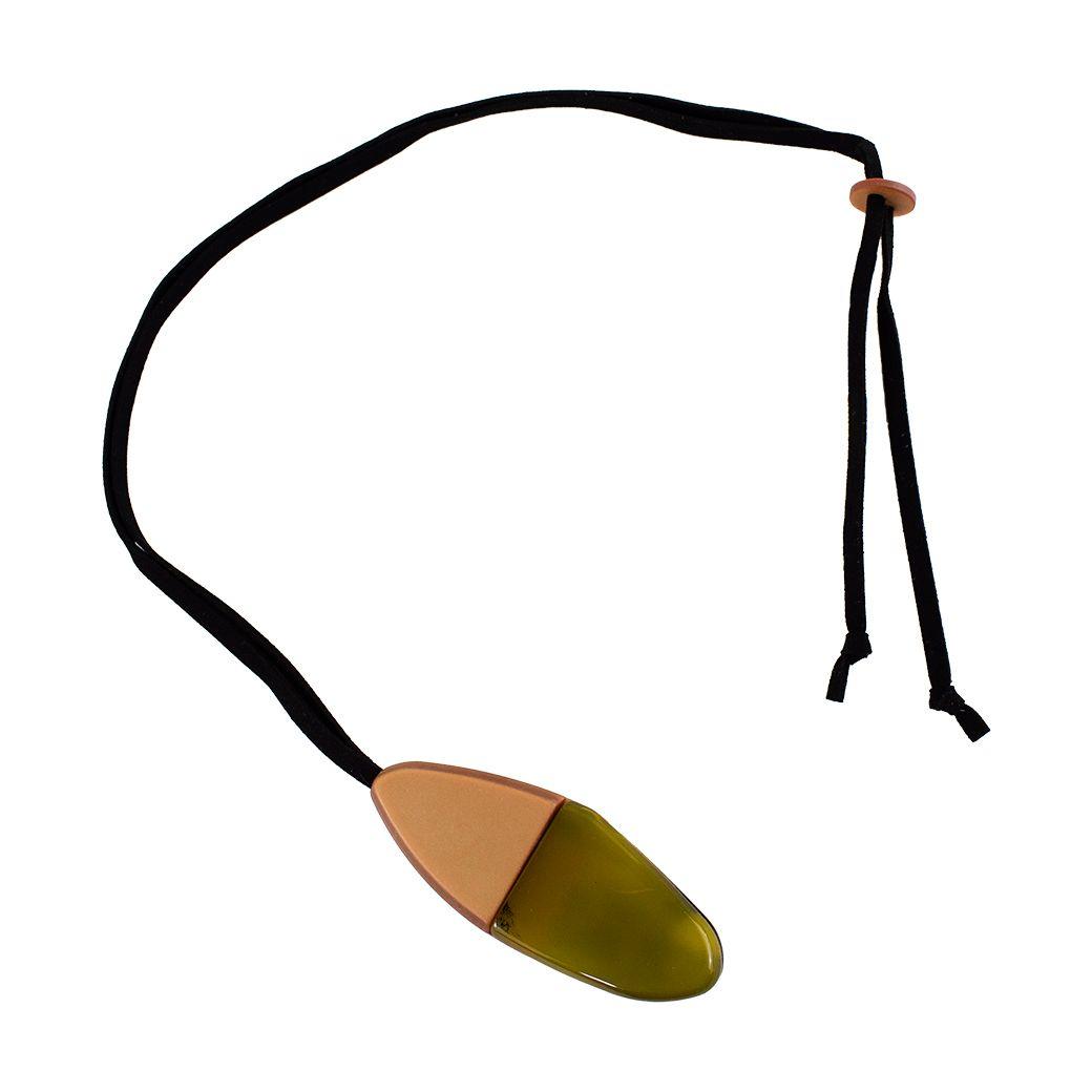 Collar Flecha Bicolor Amarrillo-1