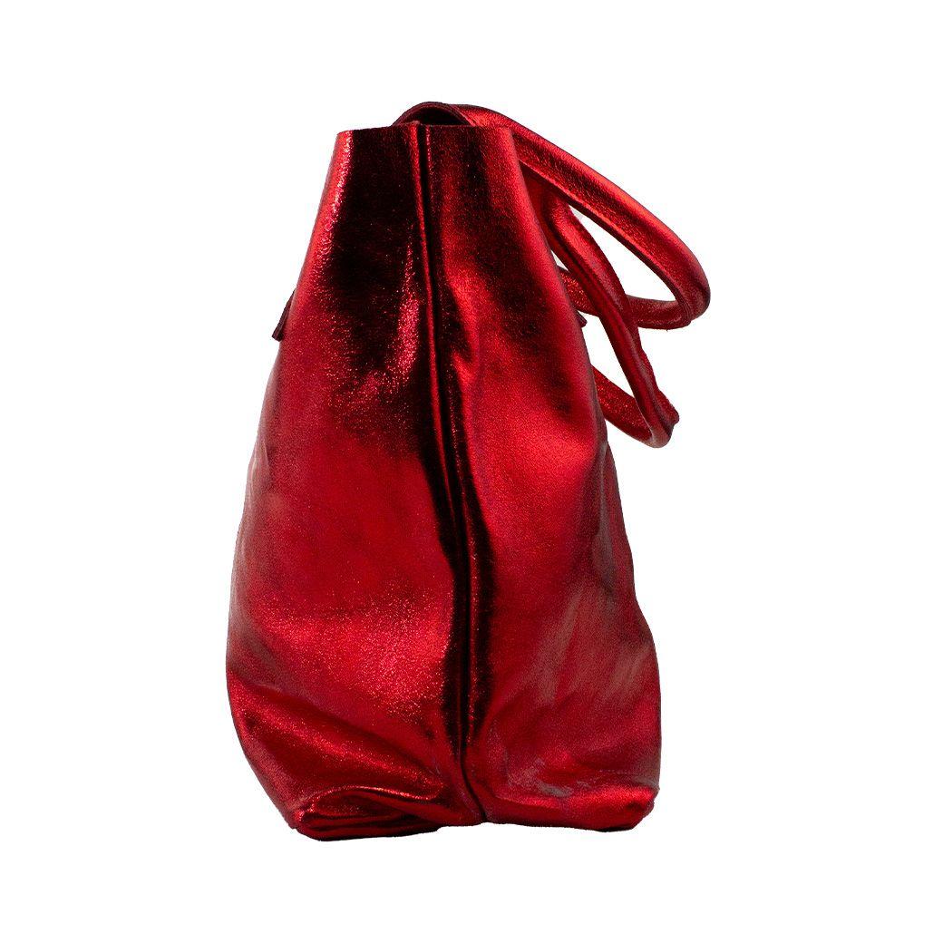 Cartera cuero saca brillo Rojo-2