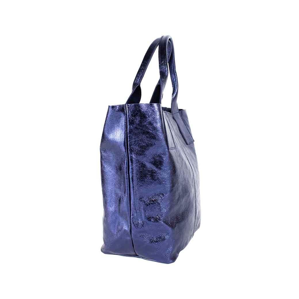 Cartera Cuero Full Metal Azul-1