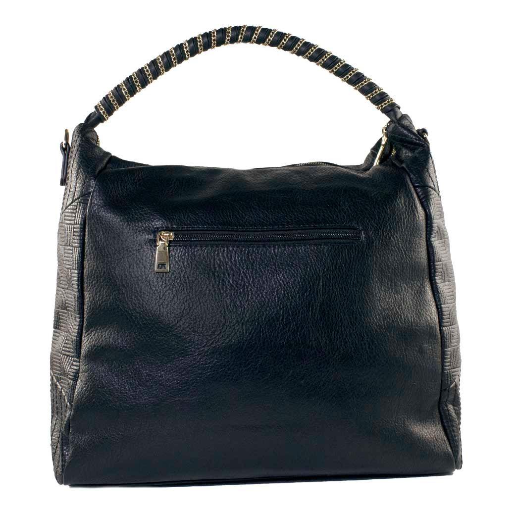 Cartera Con Manilla Cadena Negro-2