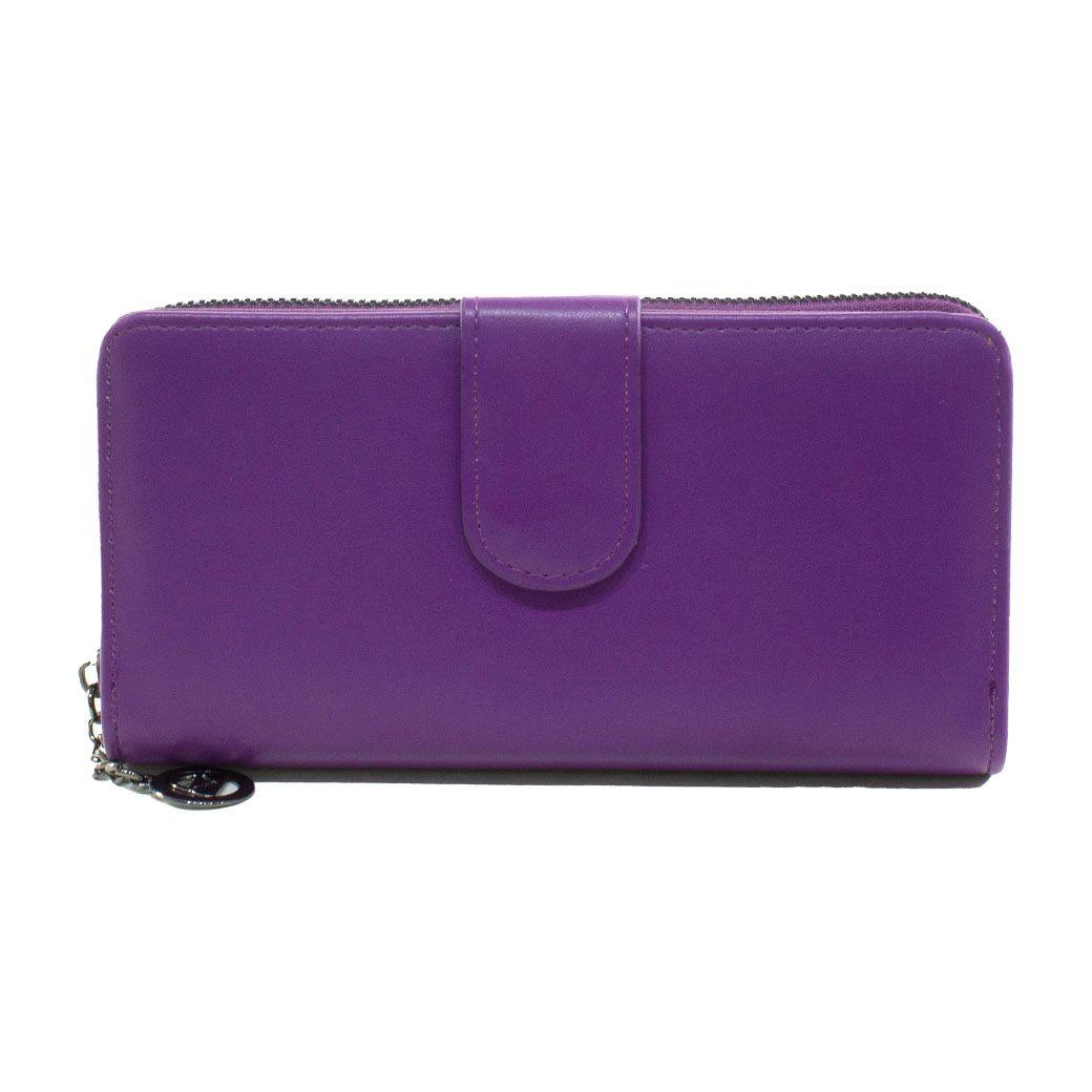 Billetera grande franja piton Morado-0