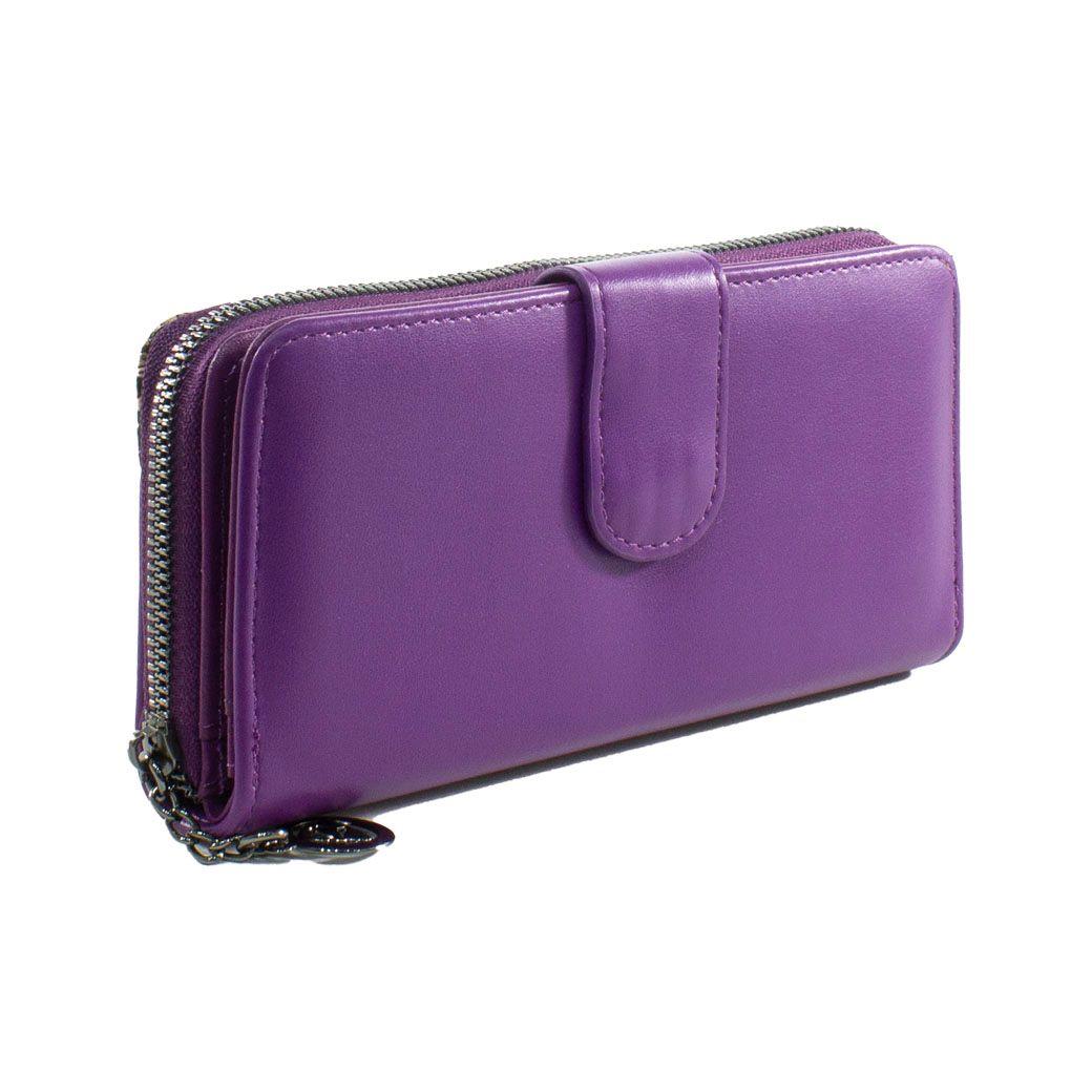 Billetera grande franja piton Morado-1