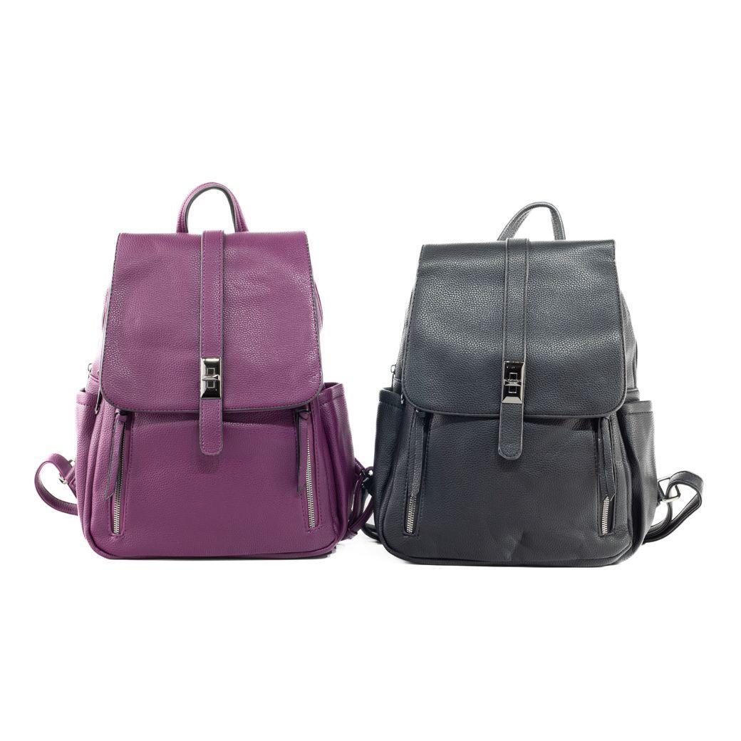 Mochila c/ 2 bolsillos laterales Morado-3