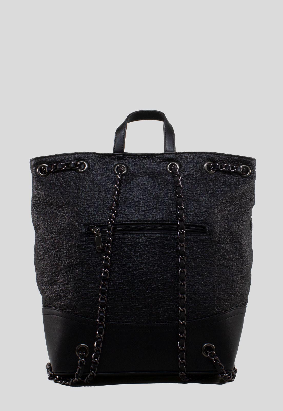 Mochila Grande Metal Negro-2